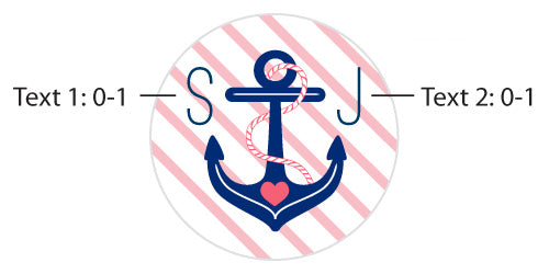 Personalized Silver Round Candy Tin - Nautical Bridal Shower (Set of 12)