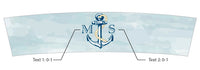 Thumbnail for Personalized Frosted Glass Votive - Kate's Nautical Wedding Collection