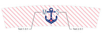 Thumbnail for Personalized Frosted Glass Votive - Kate's Nautical Bridal Shower Collection