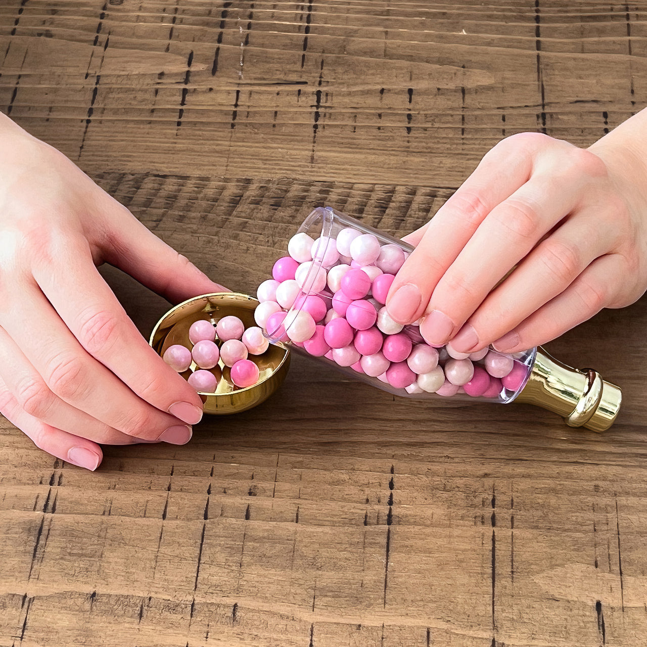 Gold Metallic Champagne Bottle Favor Container - Medium (Set of 12) Alternate Image 4, Kate Aspen | Favor Container