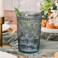 Thumbnail for 13 oz. Vintage Textured Smoke Blue Glass (Set of 6) Alternate Image 7, Kate Aspen | Drinking Glasses