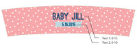 Thumbnail for Personalized Frosted Glass Votive - Kate's Nautical Baby Shower Collection