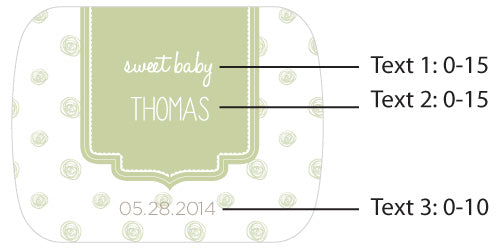 Personalized Silver Bottle Opener - Rustic Baby Shower