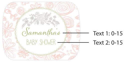 Personalized Silver Bottle Opener - Rustic Baby Shower