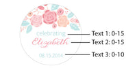 Thumbnail for Personalized Silver Round Candy Tin - Rustic Bridal Shower (Set of 12)