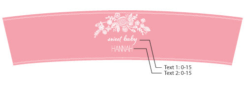 Personalized Frosted Glass Votive - Kate's Rustic Baby Shower Collection