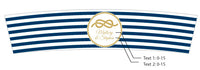 Thumbnail for Personalized Frosted Glass Votive - Kate's Nautical Wedding Collection