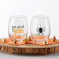 Thumbnail for Halloween 15 oz. Stemless Wine Glass (Set of 2)