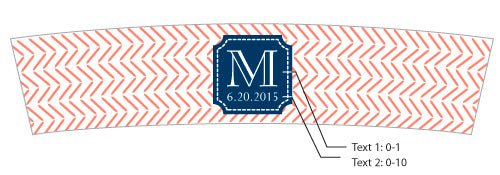 Personalized Frosted Glass Votive - Kate's Nautical Wedding Collection