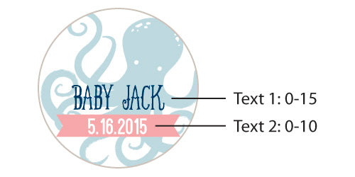 Personalized Silver Round Candy Tin - Nautical Baby Shower (Set of 12)