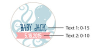 Thumbnail for Personalized Silver Round Candy Tin - Nautical Baby Shower (Set of 12)