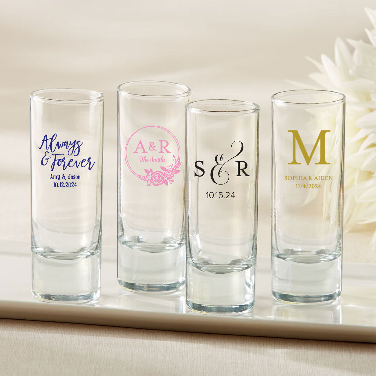 Custom Design Personalized Tall Shot Glass – Kate Aspen