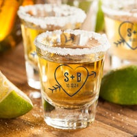 Thumbnail for Custom Design Fluted Shot Glass Alternate Image 2, Kate Aspen | Shot Glasses