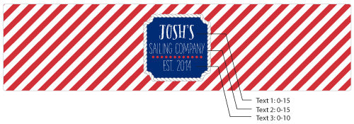Personalized Water Bottle Labels - Kate's Nautical Birthday Collection Alternate Image 2, Kate Aspen | Water Bottle Labels