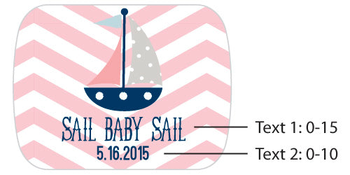 Personalized Silver Bottle Opener - Nautical Baby Shower