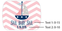 Thumbnail for Personalized Silver Bottle Opener - Nautical Baby Shower