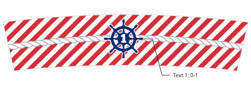 Personalized Frosted Glass Votive - Kate's Nautical Birthday Collection