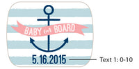 Thumbnail for Personalized Silver Bottle Opener - Nautical Baby Shower