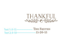 Thumbnail for Personalized 9 oz. Rocks Glass - Thankful