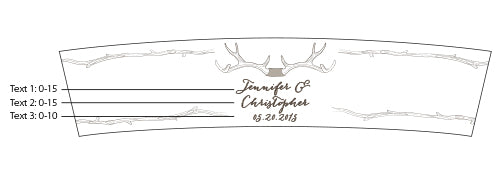 Personalized Frosted Glass Votive - The Hunt Is Over