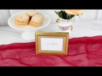 Beautifully Beaded Gold Place Card/Photo Holder (Set of 6)