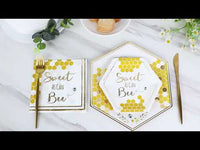 Sweet as Can Bee 7 in. Premium Paper Plates (Set of 16)
