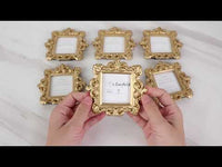 Royale Gold Baroque Place Card/Photo Holder (Set of 6)