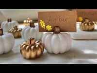 White Pumpkin Place Card Holder (Set of 6)