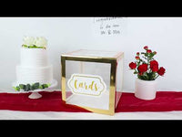 Gold Frame Collapsible Acrylic Card Box