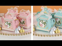 Tea Time Whimsy Teapot Favor Box - Pink (Set of 24)
