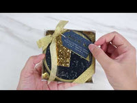 Under the Stars Glass Coaster with Holder (Set of 6)