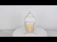 LED Vintage Decorative White Lantern - Marrakesh (Set of 2)