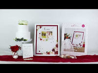Wedding Guest Book Alternative - Burgundy Blush Floral