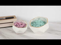 Geometric Ceramic Planter - Small & Medium (Set of 2)