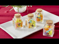 Petite Square Glass Favor Jar - DIY (Set of 18)