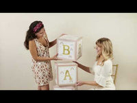 Boho Rainbow Baby Block Box (Set of 4)