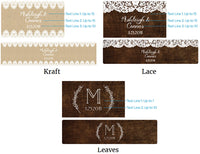 Thumbnail for Personalized Water Bottle Labels - Rustic Charm Wedding Alternate Image 2, Kate Aspen | Water Bottle Labels