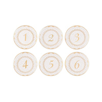 Thumbnail for Tea Time Vintage Plate Table Numbers (1-6) Alternate Image 2, Kate Aspen | Table Numbers