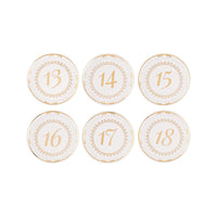 Thumbnail for Tea Time Vintage Plate Table Numbers (13-18) Alternate Image 2, Kate Aspen | Table Numbers